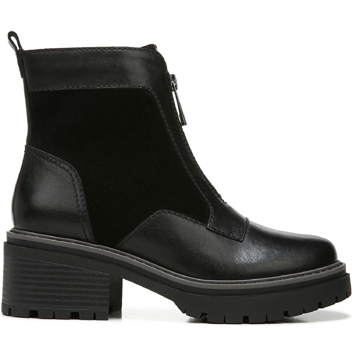 Jett Womens Suede Lugged Sole Ankle Boots