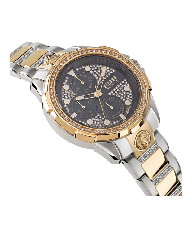 Versus Versace Mens  Two Tone 46mm Bracelet Fashion Watch