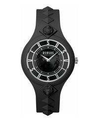Versus Versace Versus Versace Womens  Black 39mm Strap Fashion Watch