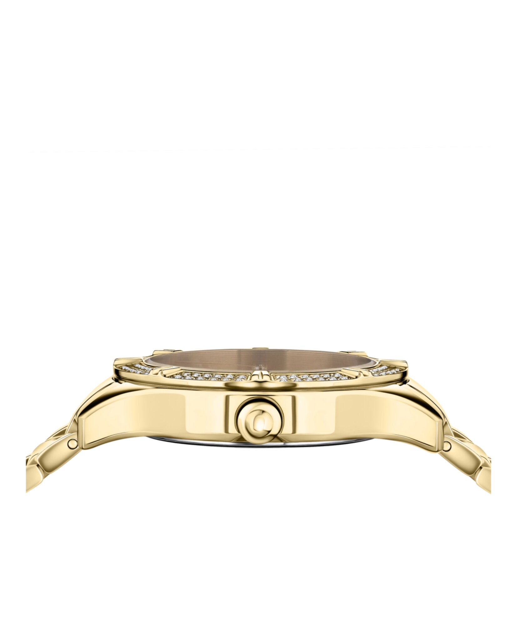 Versus Versace Womens Canton Road Crystal Gold 36mm Bracelet Fashion Watch