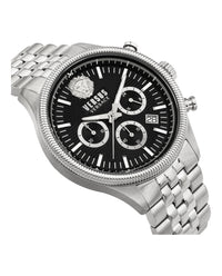 Versus Versace Mens Stainless Steel 44mm Bracelet Fashion Watch