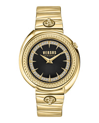 Versus Versace Womens Tortona Crystal 38mm Strap Fashion Watch