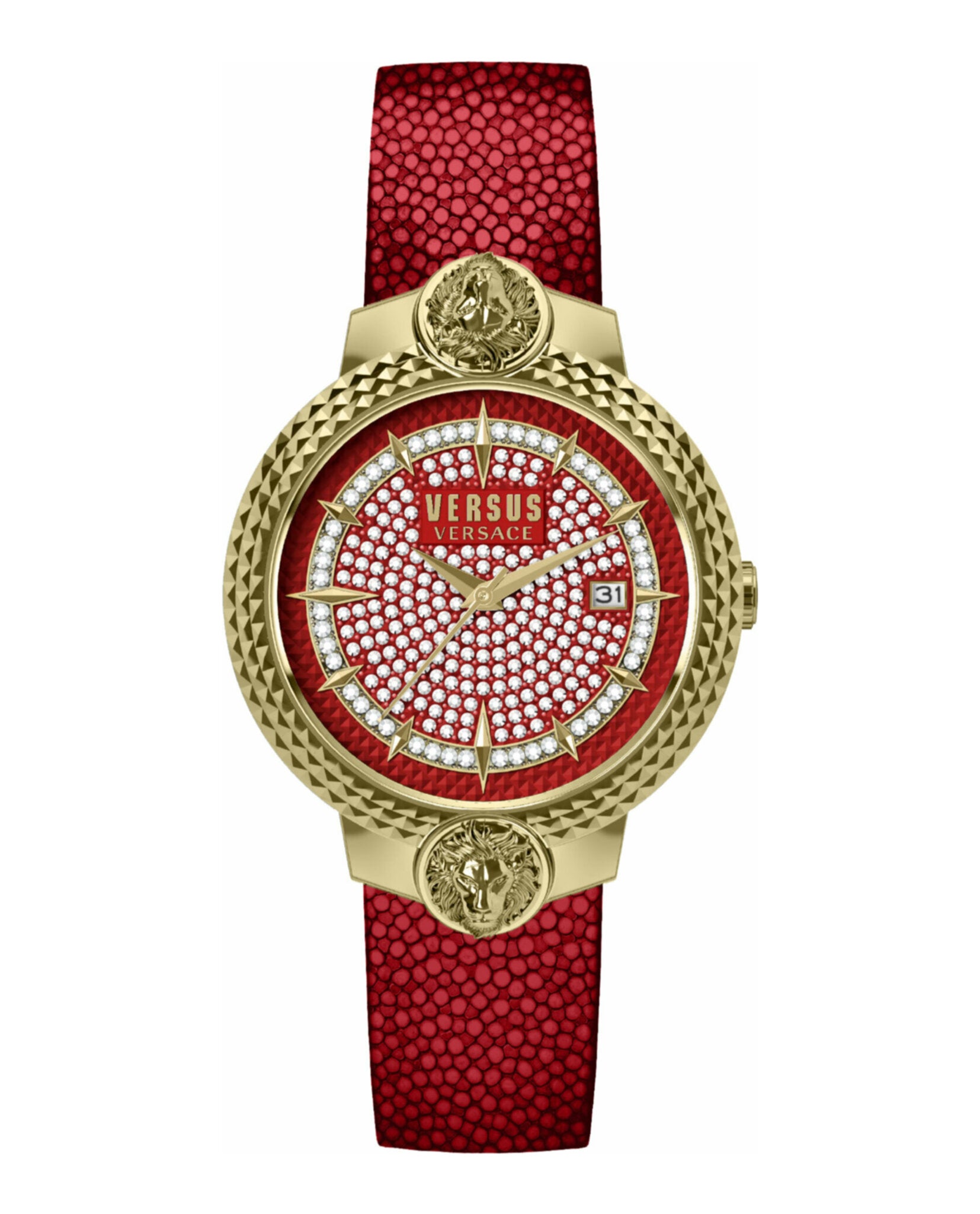 Versus Versace Womens Gold 38mm Strap Fashion Watch