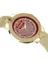Versus Versace Womens Mouffetard Crystal Dial 38mm Bracelet Fashion Watch