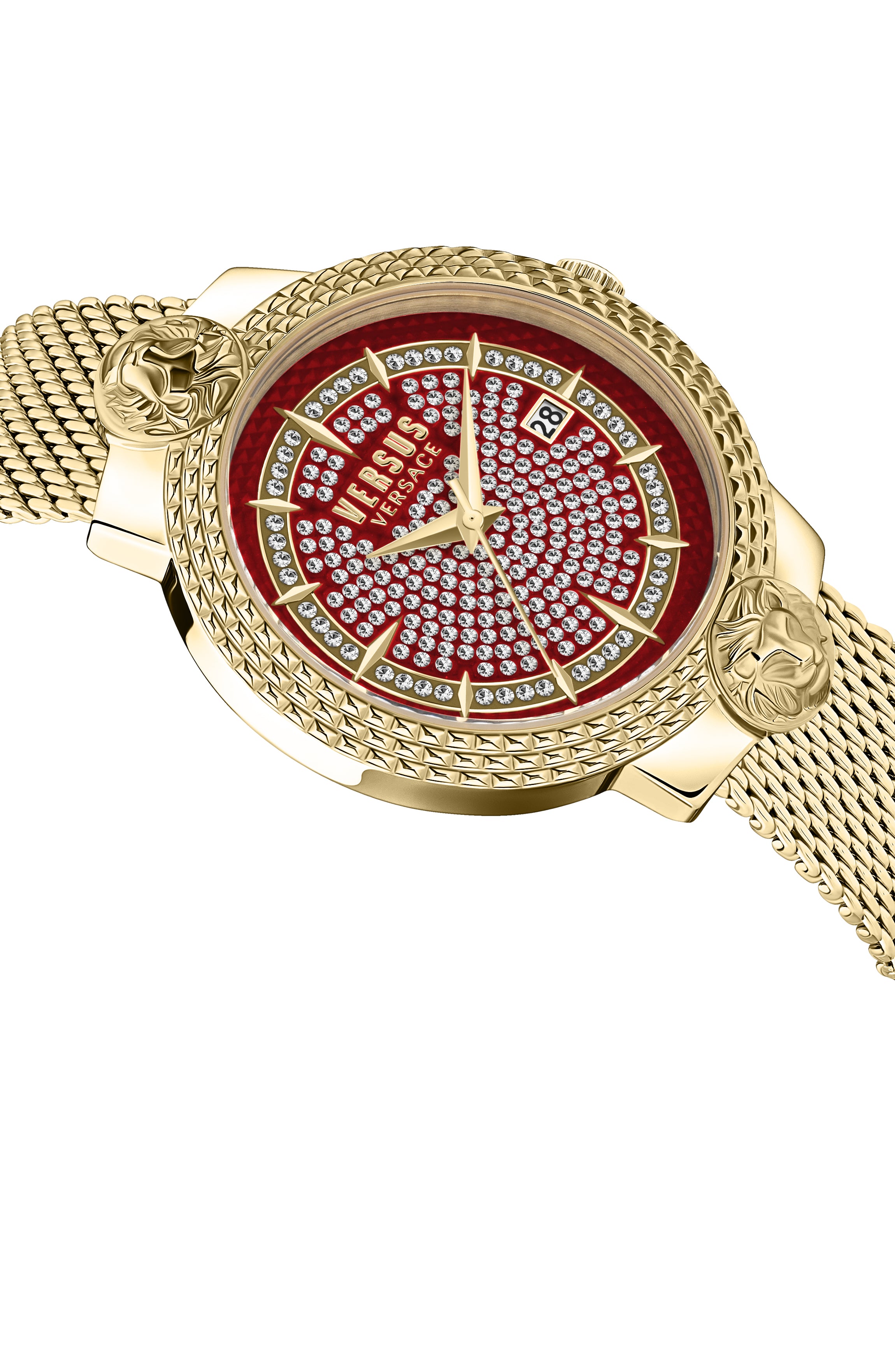 Versus Versace Womens Mouffetard Crystal Dial 38mm Bracelet Fashion Watch
