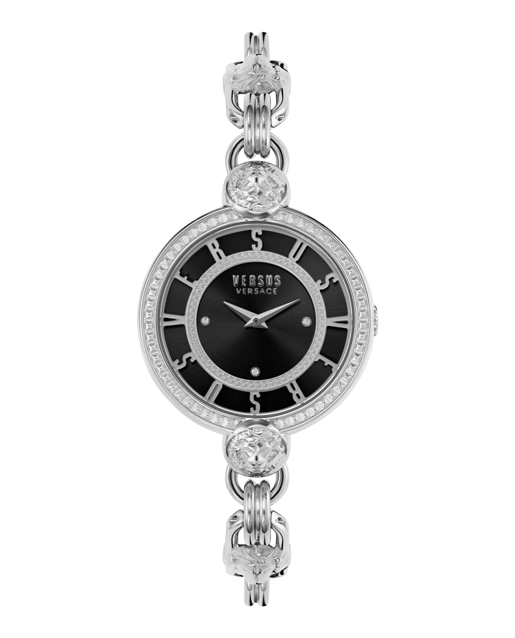 Versus Versace Womens 36mm Bracelet Fashion Watch Silver