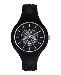 Versus Versace Versus Versace Womens  Black 39mm Strap Fashion Watch