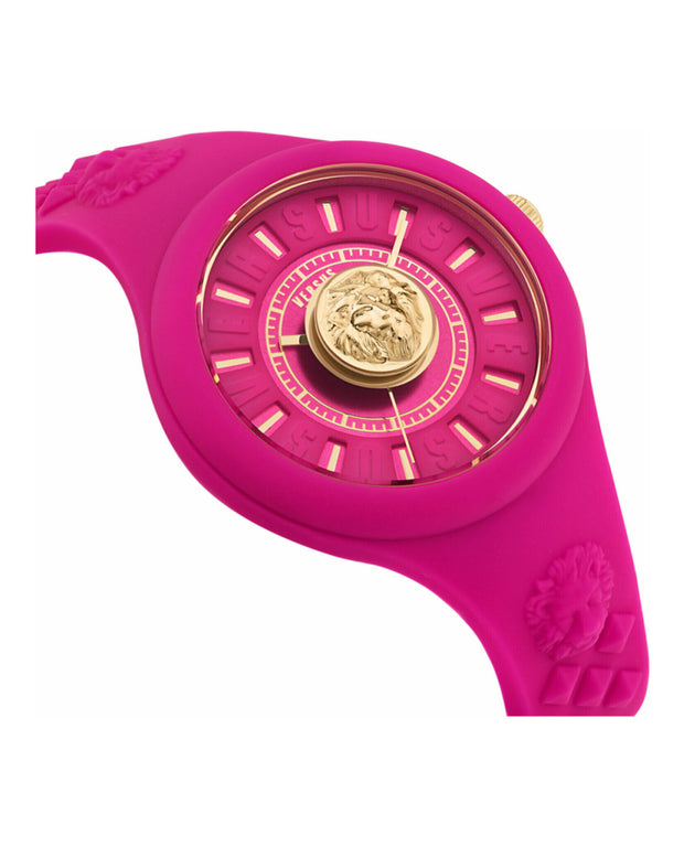 Versus Versace Womens Fire Island Pink 39mm Strap Fashion Watch