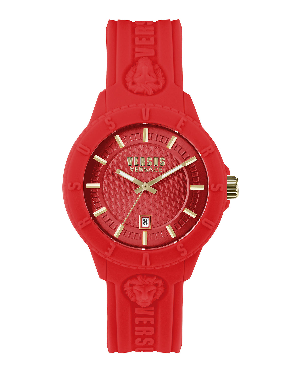 Versus Versace Versus Versace Mens  Red 42mm Strap Fashion Watch