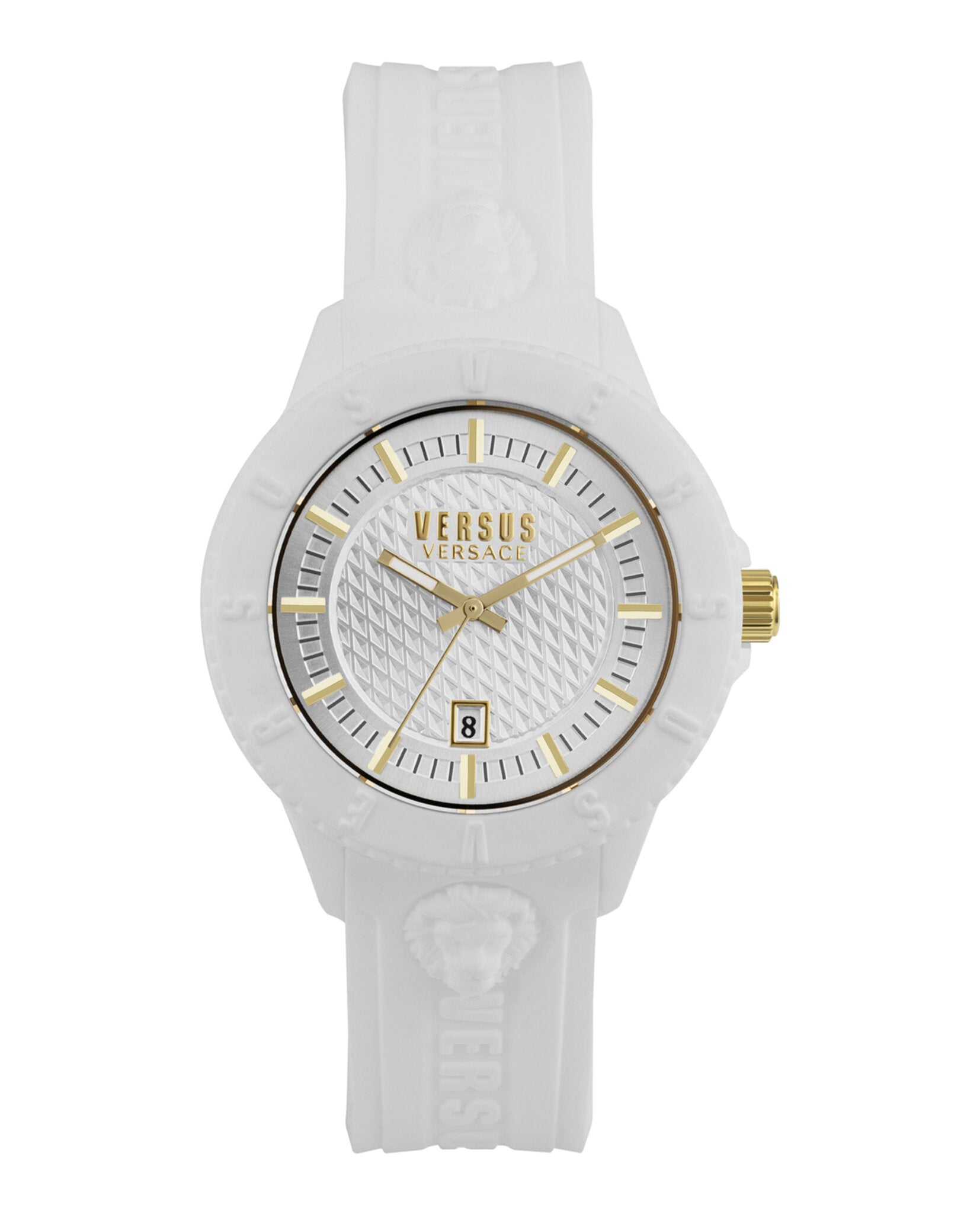 Versus Versace Mens White 43mm Strap Fashion Watch