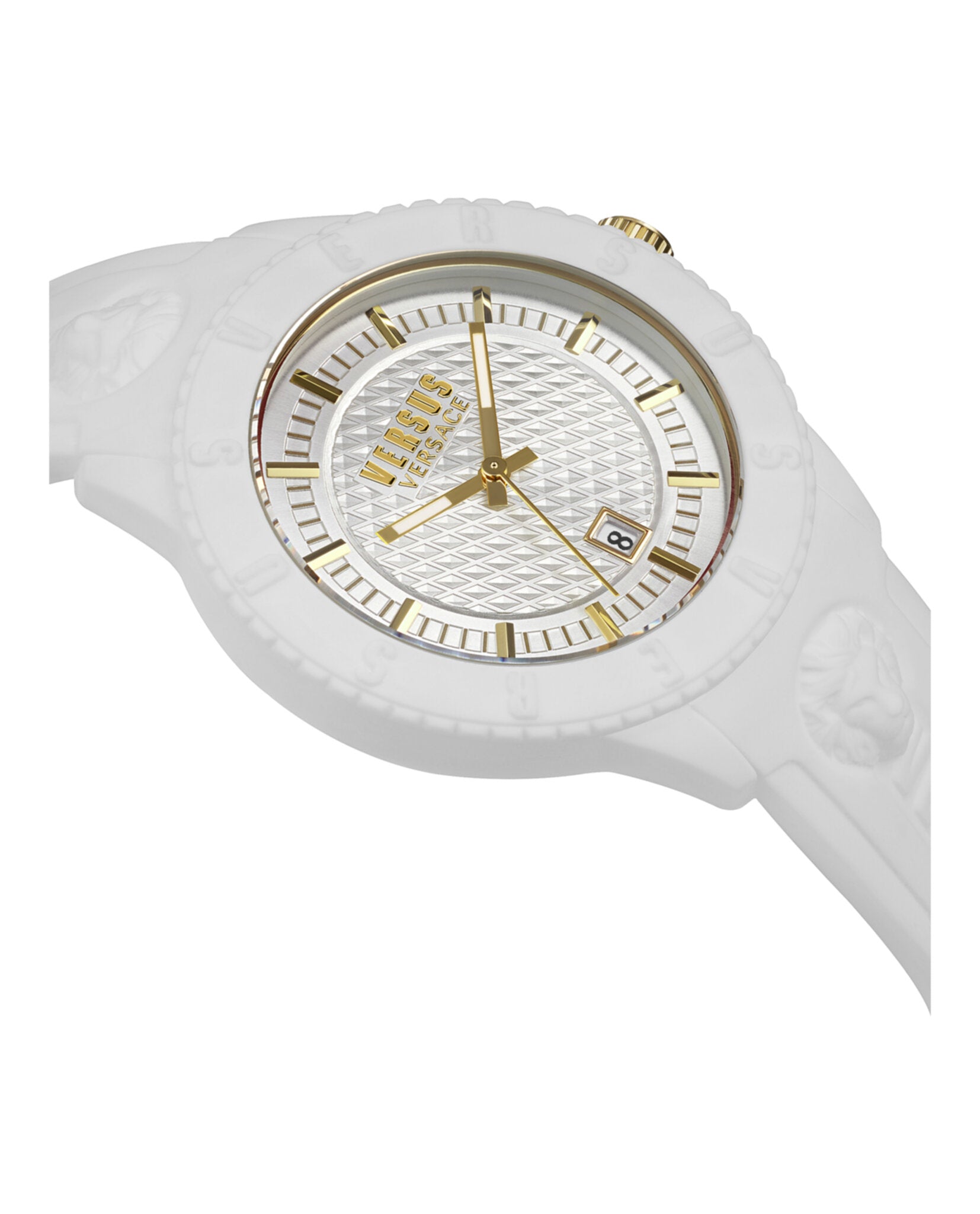 Versus Versace Mens White 43mm Strap Fashion Watch