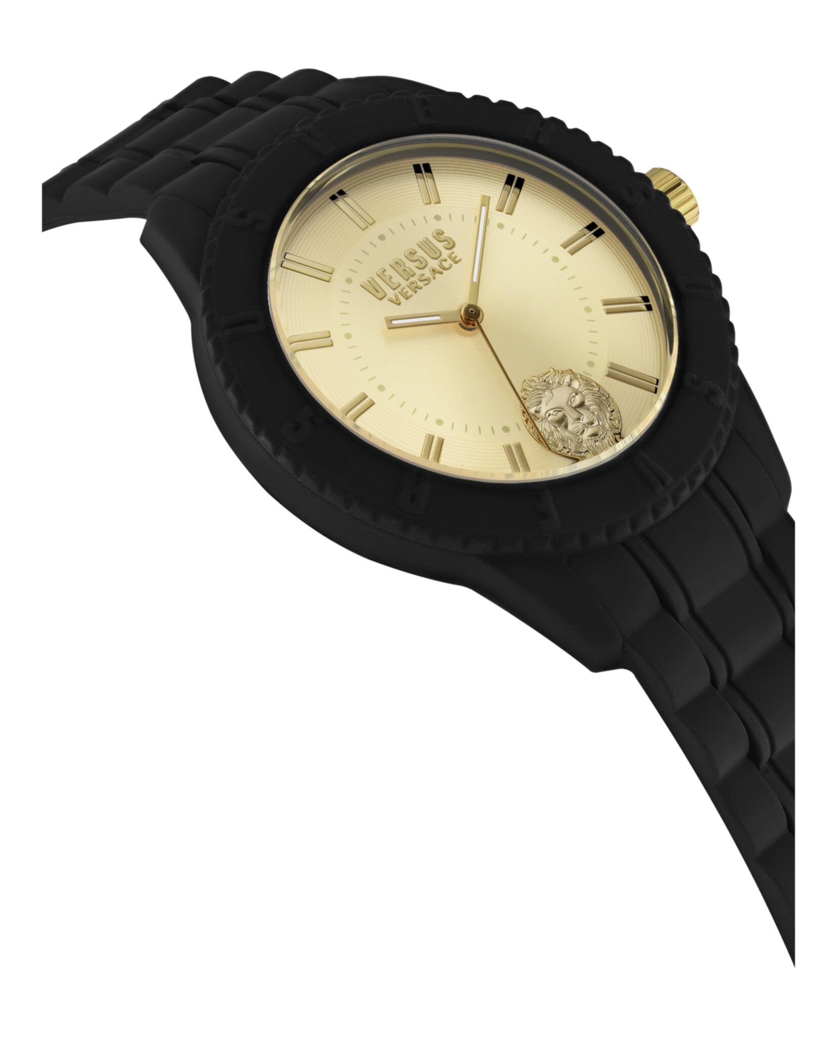 Versus Versace Mens Tokyo Silicone Lion 43mm Strap Fashion Watch