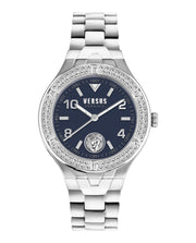 Versus Versace Womens Vittoria Crystal Stainless Steel 38mm Bracelet Fashion Watch