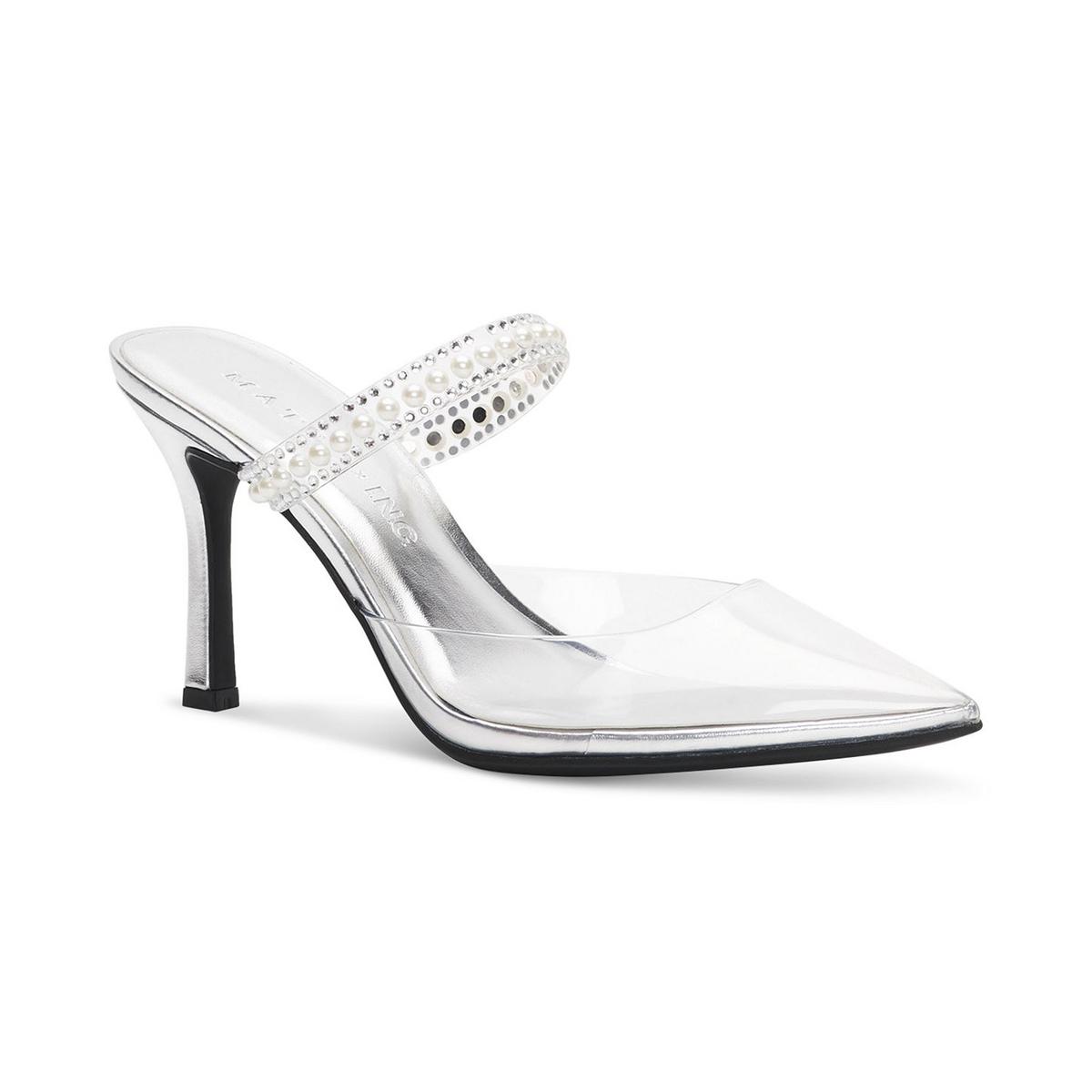 Cindy Womens Embellished Slip-on Mules