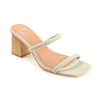 Henrietta Womens Textured Manmade Slide Sandals 8.5 Medium Sage