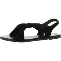 Deleece Womens Laceless Man Made Slingback Sandals Black