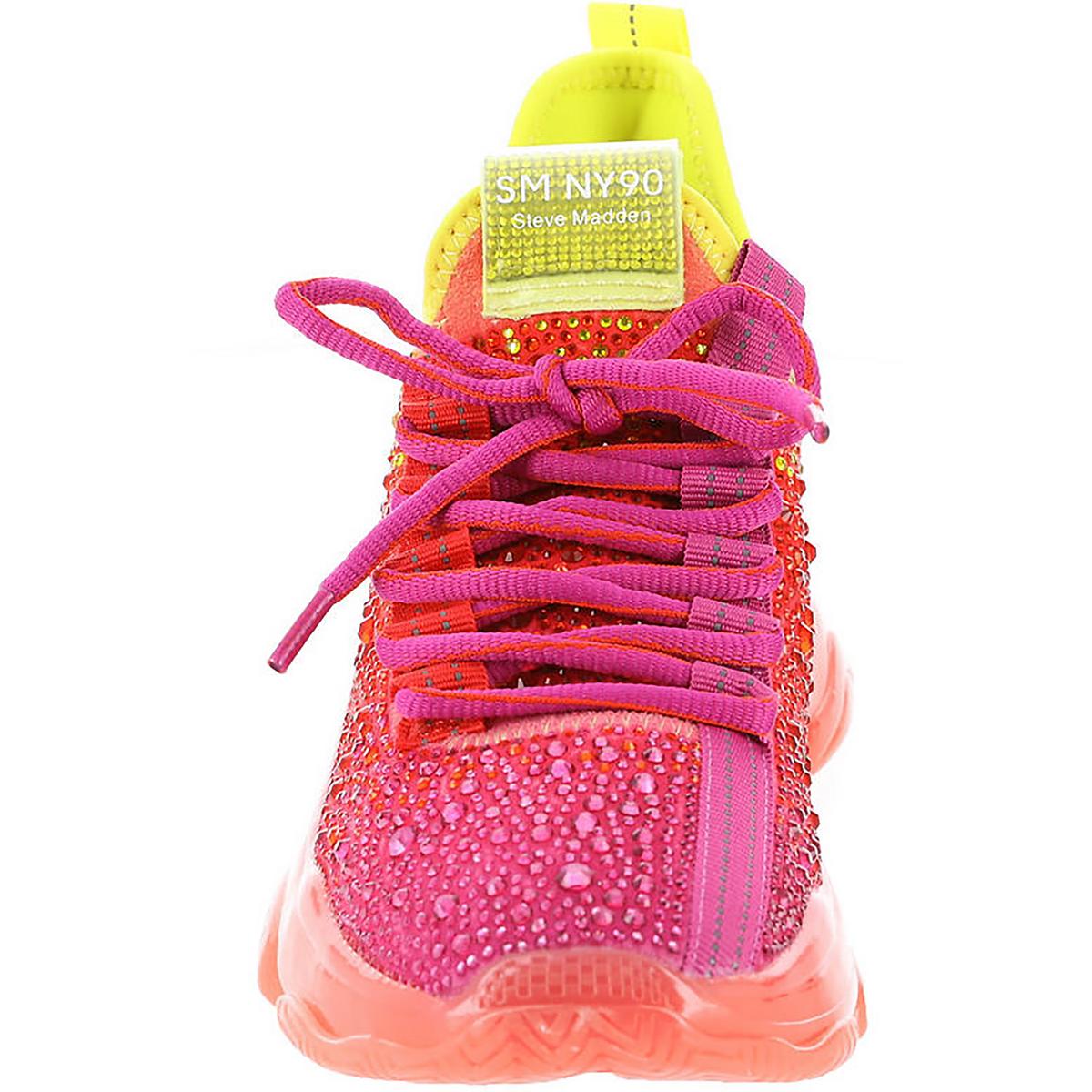 Maxima Womens Embellished Low Top Casual and Fashion Sneakers