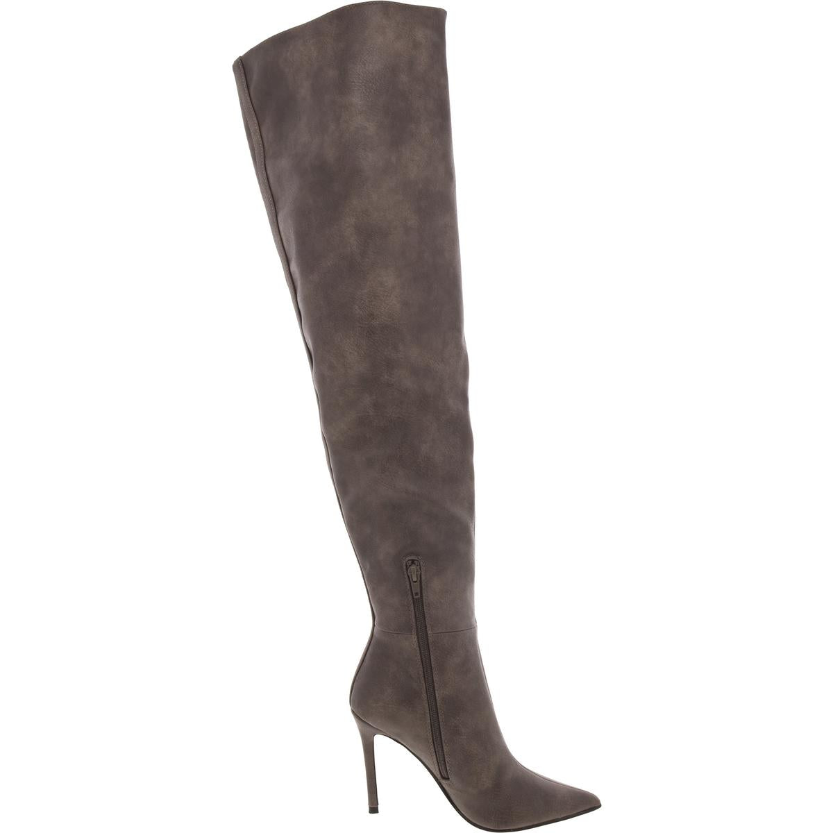 Epic  Womens Faux Leather Stiletto Over-The-Knee Boots