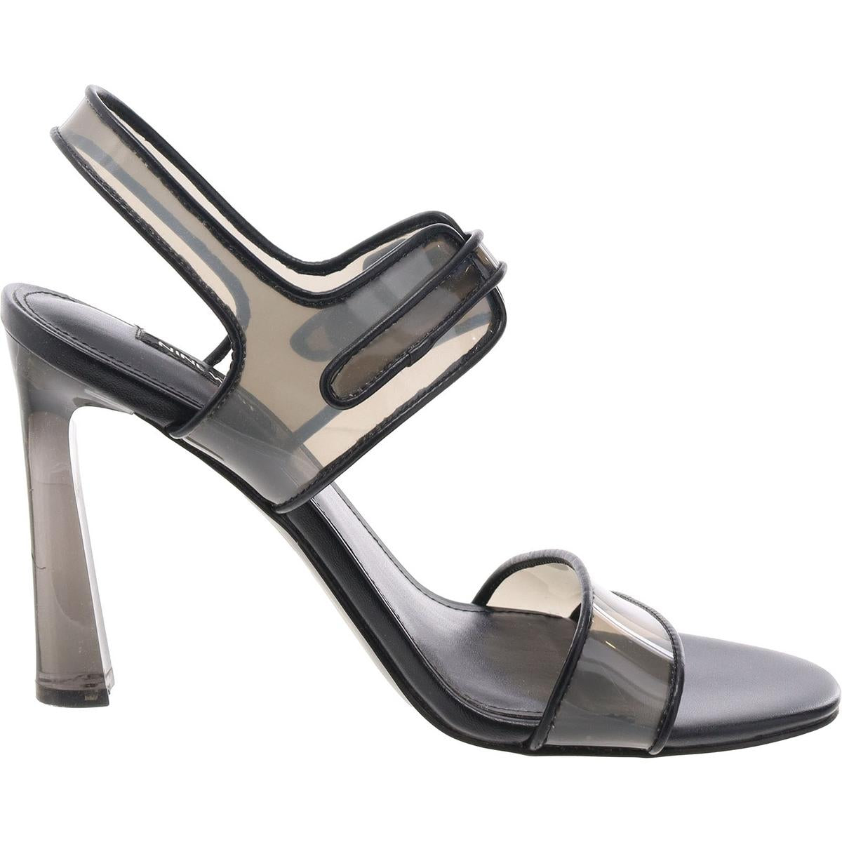 Lucile Womens Buckle Transparent Ankle Strap