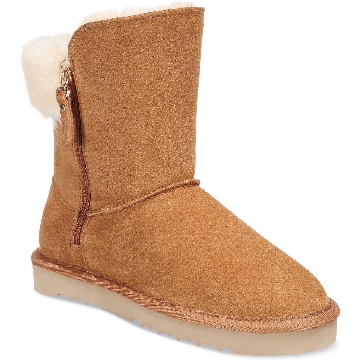 Maevee Womens Faux Fur Lined Ankle Winter & Snow Boots