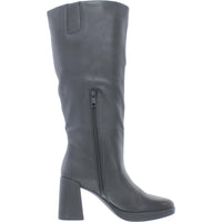 Genn-Align Womens Zipper Leather Knee-High Boots