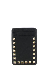 Valentino Garavani Women Valentino Garavani 'Rockstud' Magnetic Card Holder