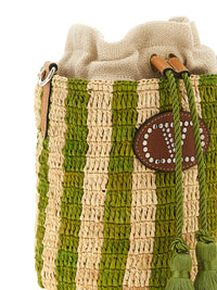 VALENTINO GARAVANI Valentino Garavani Women Valentino Garavani Raffia Small Bucket Bag