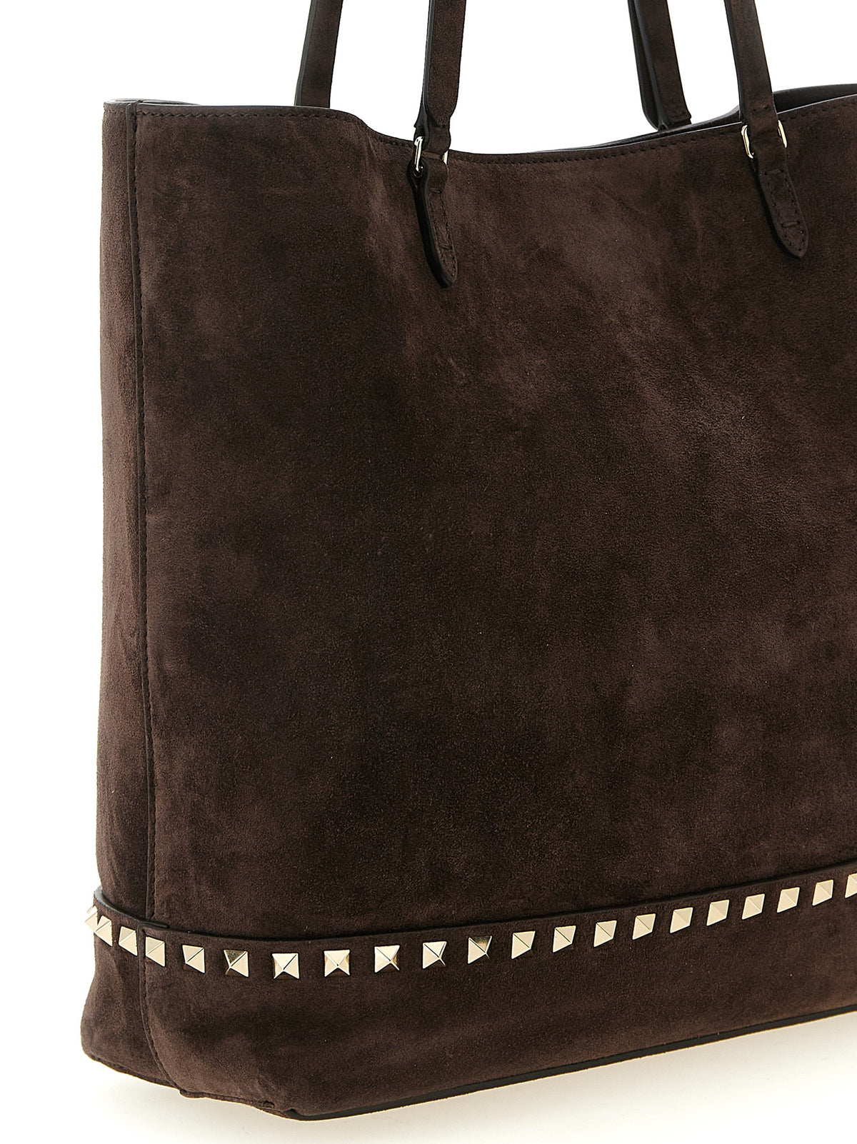 VALENTINO GARAVANI Valentino Garavani Women 'Rockstud Medium' Suede Shoulder Bag