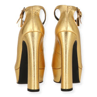 Tom Ford Womens Gold Pump