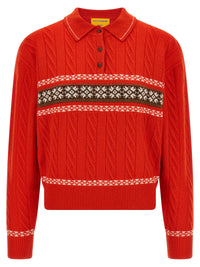 GUEST IN RESIDENCE Guest In Residence Women 'Cable Collegiate Polo' Sweater