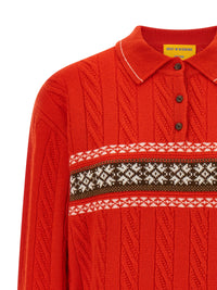 GUEST IN RESIDENCE Guest In Residence Women 'Cable Collegiate Polo' Sweater