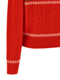 GUEST IN RESIDENCE Guest In Residence Women 'Cable Collegiate Polo' Sweater