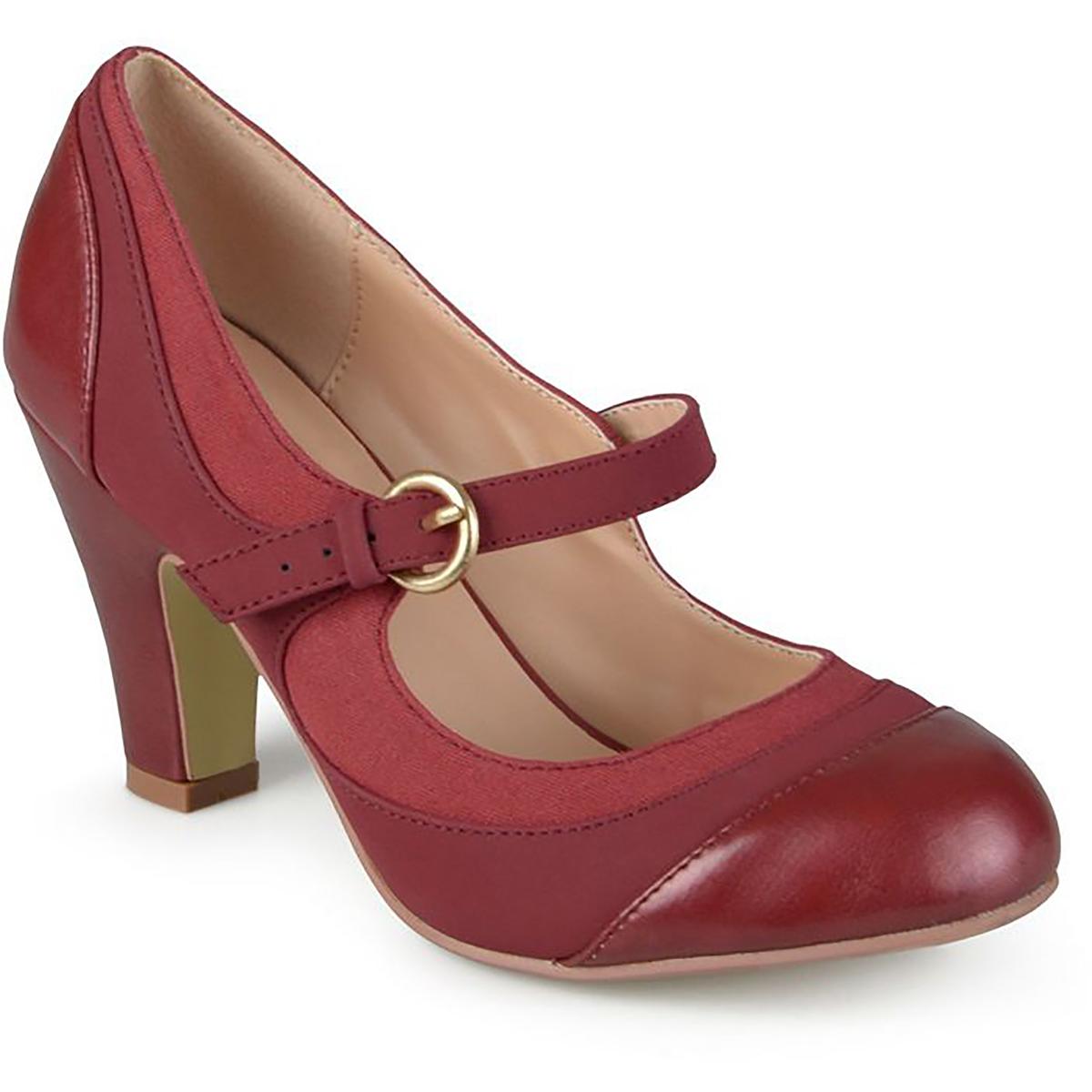 Siri Womens Faux Leather Dress Heels