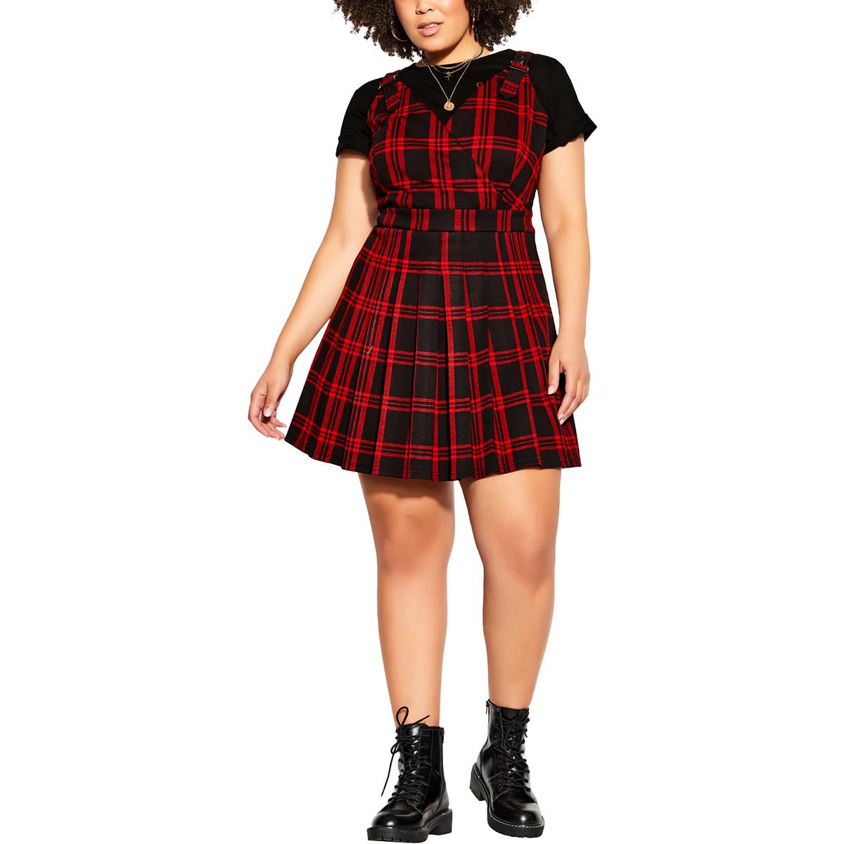 Womens Pintuck M Mini Dress