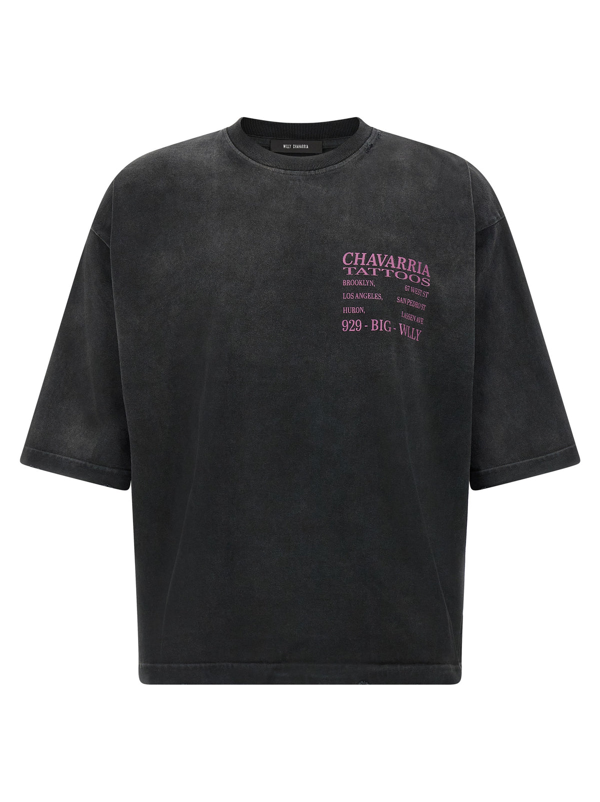 WILLY CHAVARRIA Willy Chavarria Men 'Willy Tattoo - Buffalo Tee' T-Shirt