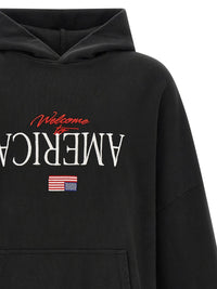 WILLY CHAVARRIA Willy Chavarria Men 'Welcome To America-Hooligan' Hoodie