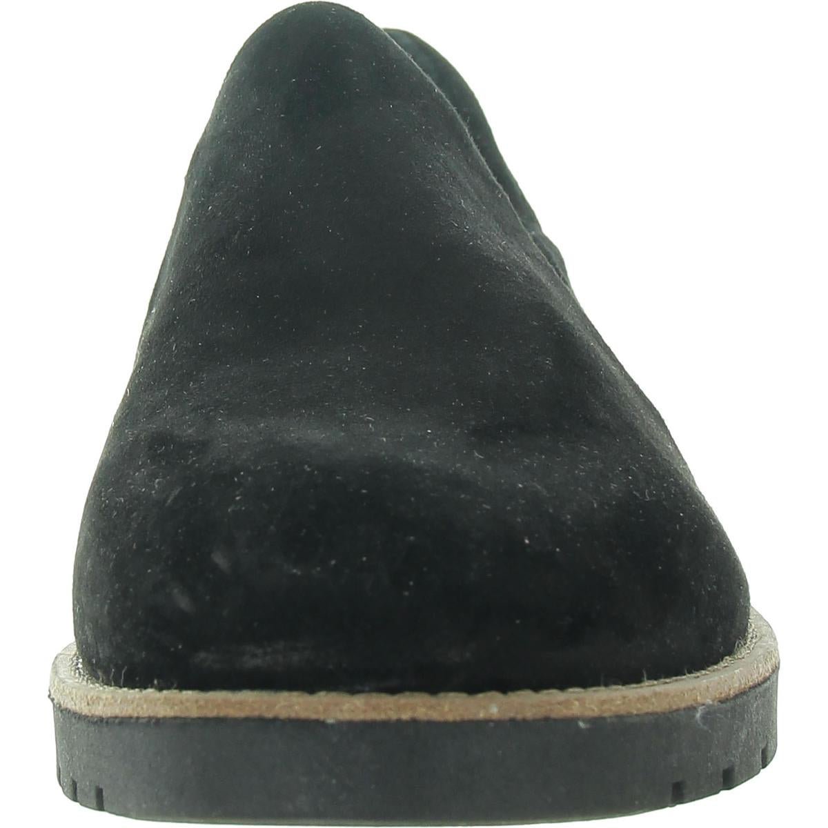 Womens Stretch Suede Loafers