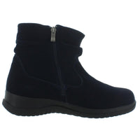 Boston Souch Womens Suede Side Zipper Ankle Boots