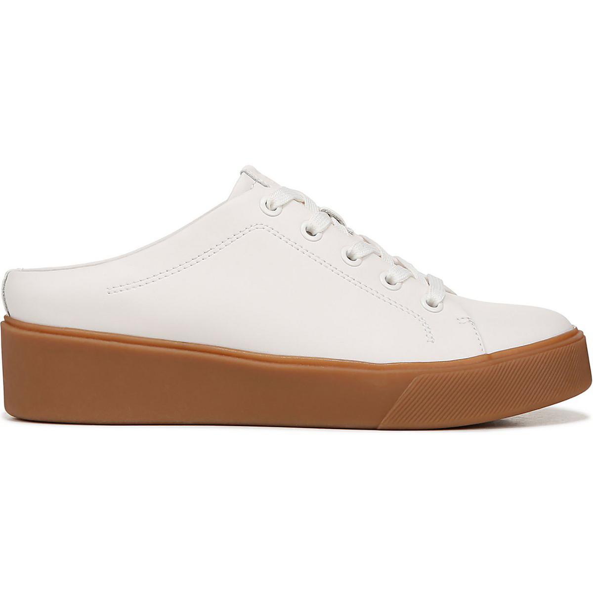 Morrison Mule Womens Leather Lace-Up Slip-On Sneakers