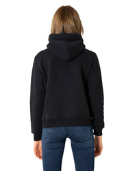 Calvin Klein Jeans Women's Black Hoodie with Snakeskin Logo