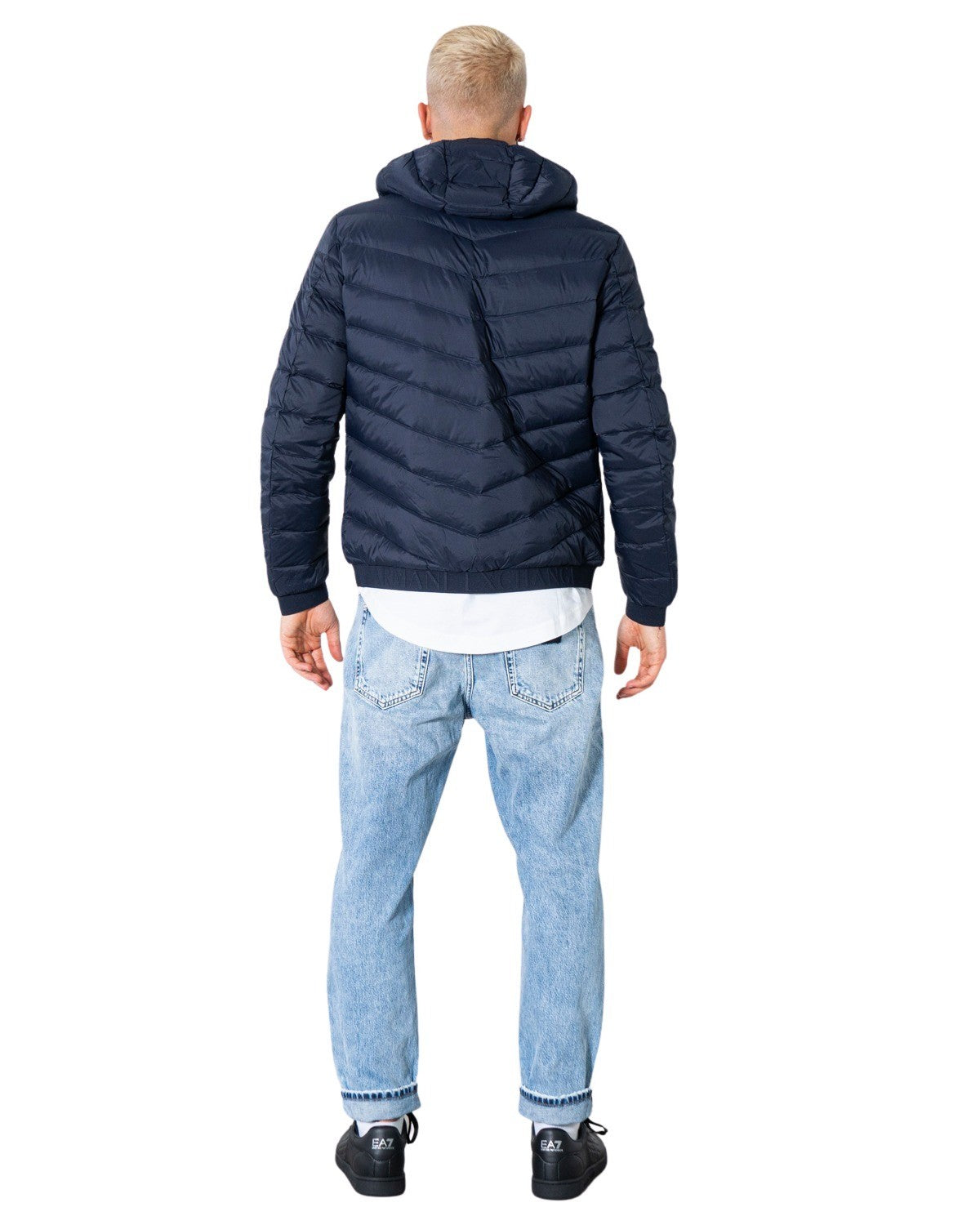 Armani Exchange  Men's Down Puffer Jacket - Blue