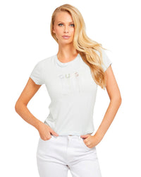 Guess Short Sleeve Embroidered Logo Tee