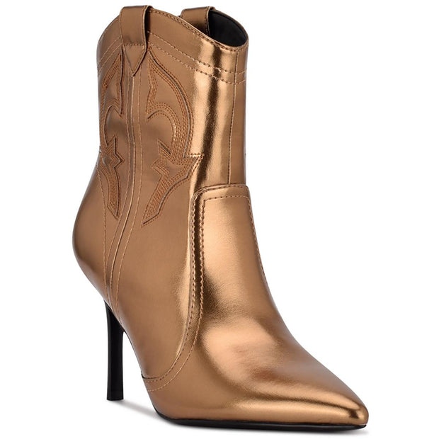 Flows 3 Womens Metallic Pull-on Cowboy, Western Boots