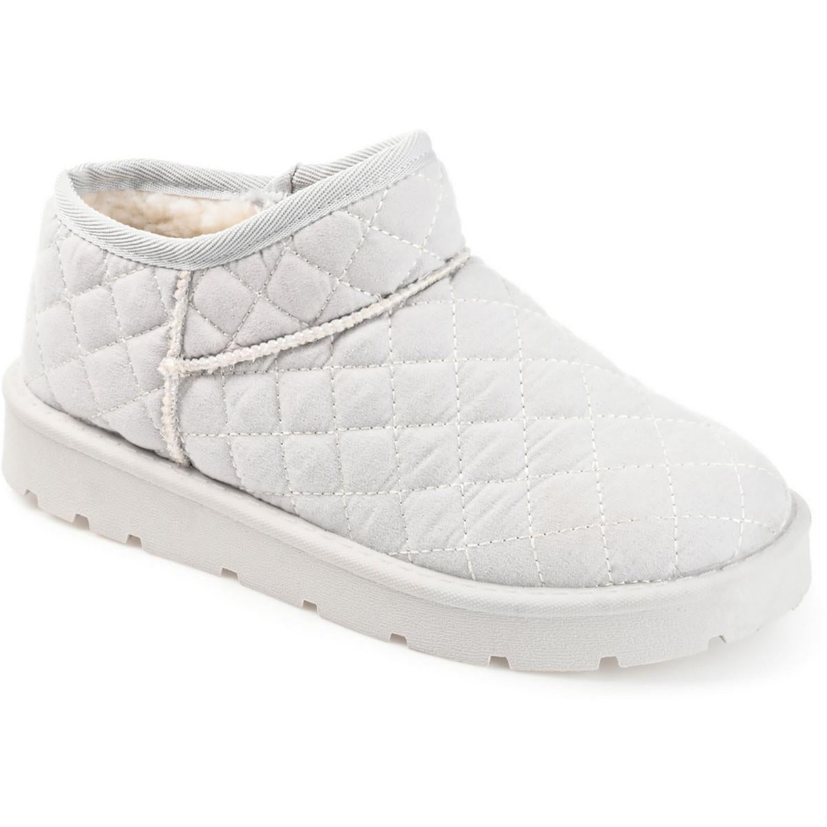Tazara Womens Leather Slip on Casual And Fashion Sneakers 7 Medium Grey