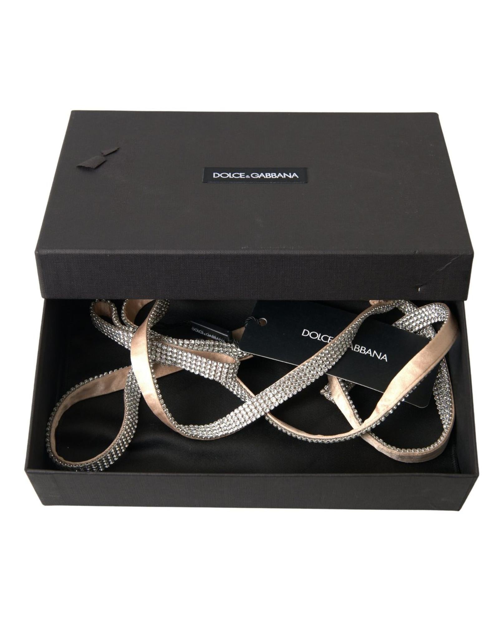 Dolce & Gabbana Crystal Bow Belt