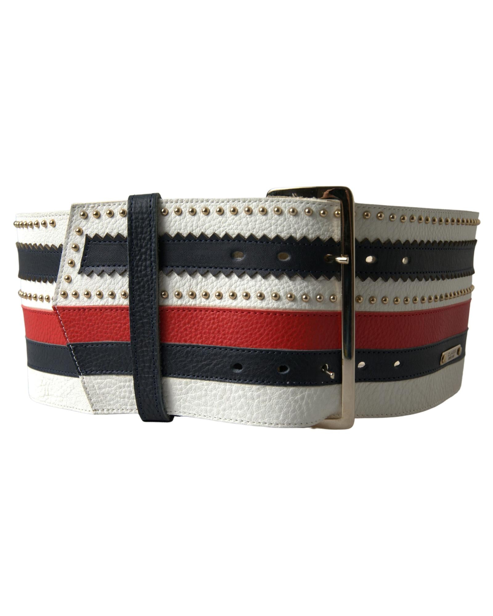 GF Ferre  Mens White Leather Bifold Wallet with Snake Pattern