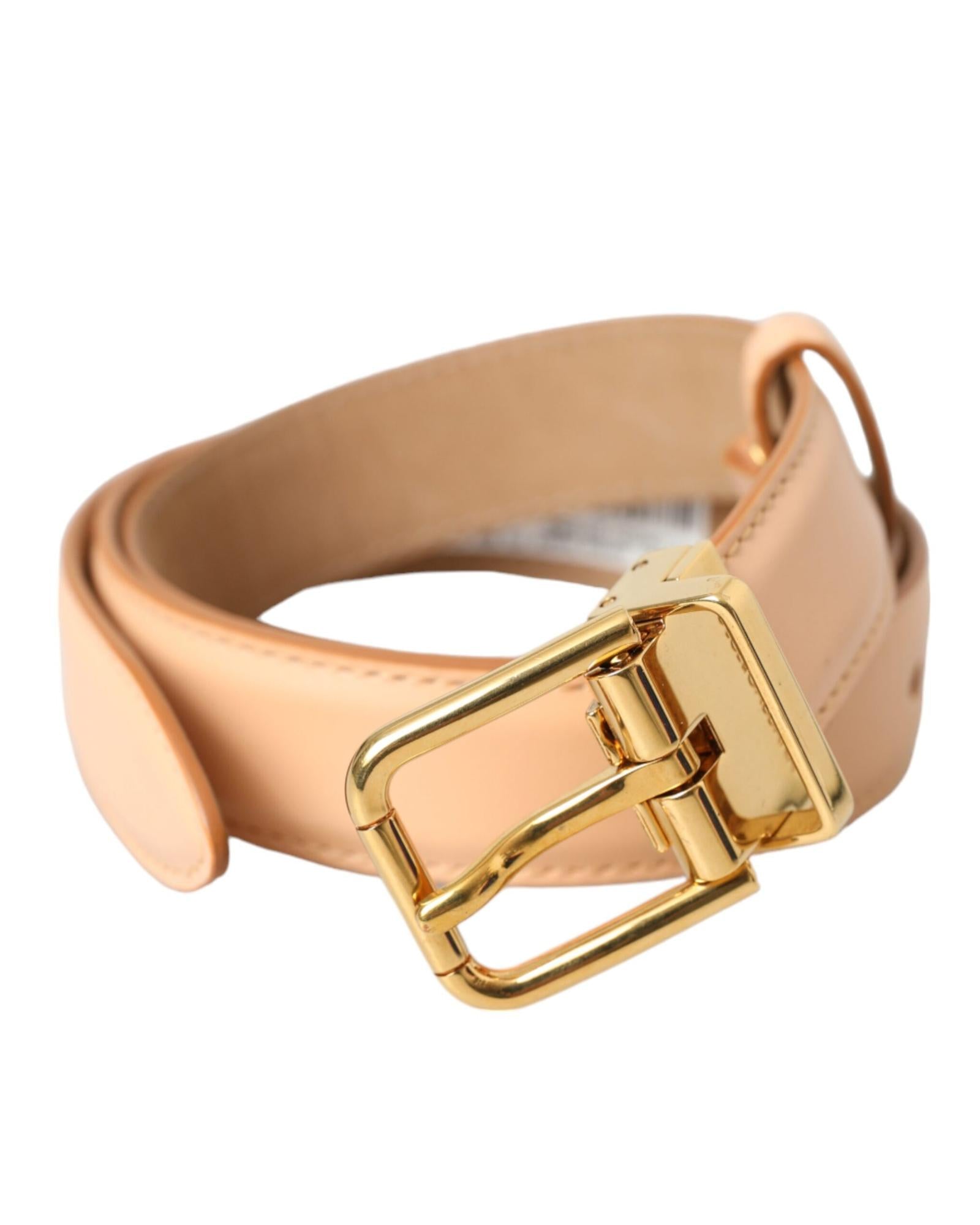 Dolce & Gabbana  Men's Beige Leather Belt WMB402