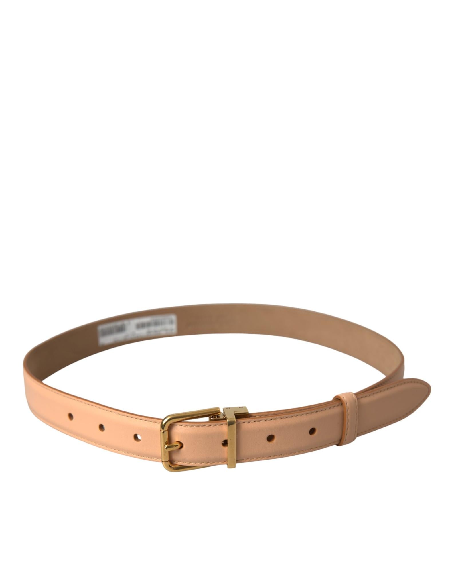 Dolce & Gabbana  Men's Beige Leather Belt WMB402