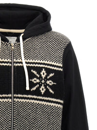 Junya Watanabe Men Jacquard Insert Hoodie
