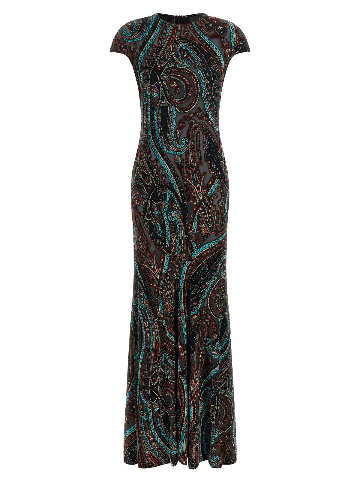 Etro Women Devoré Velvet Dress